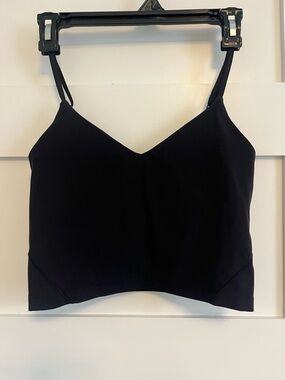 lululemon athletica Black V-Neck Cropped Tank